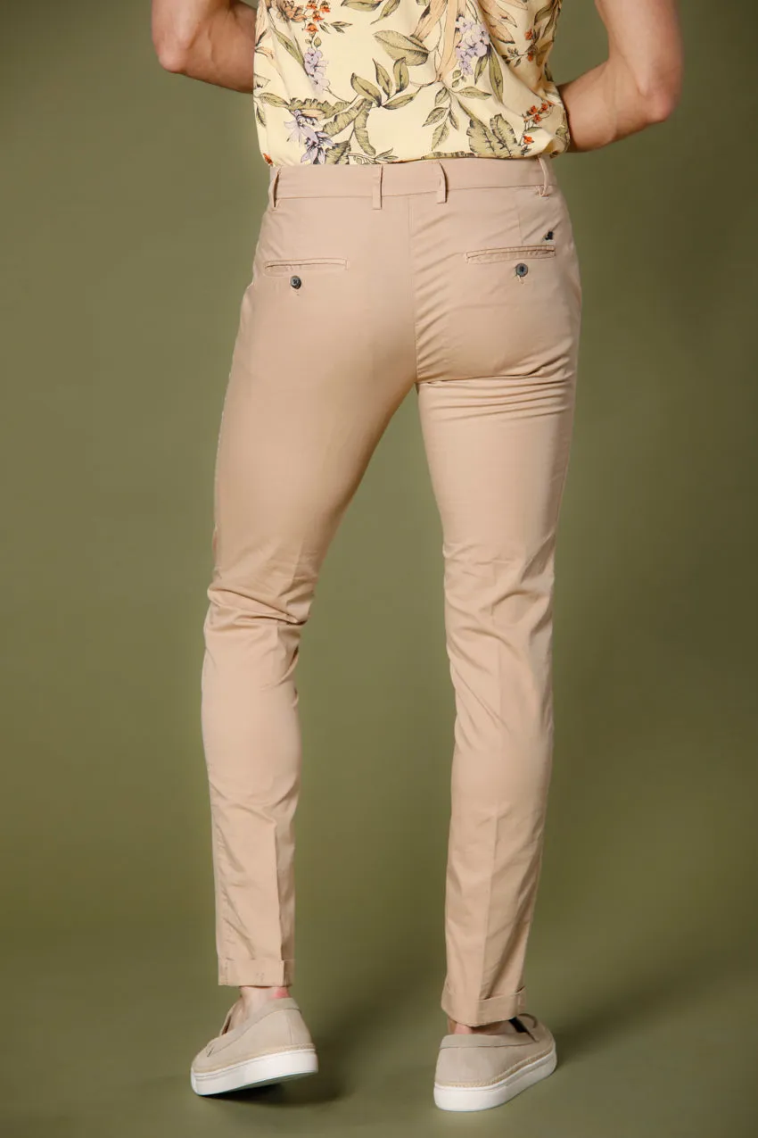 Milano Style pantalone chino uomo in gabardina stretch extra slim fit ①