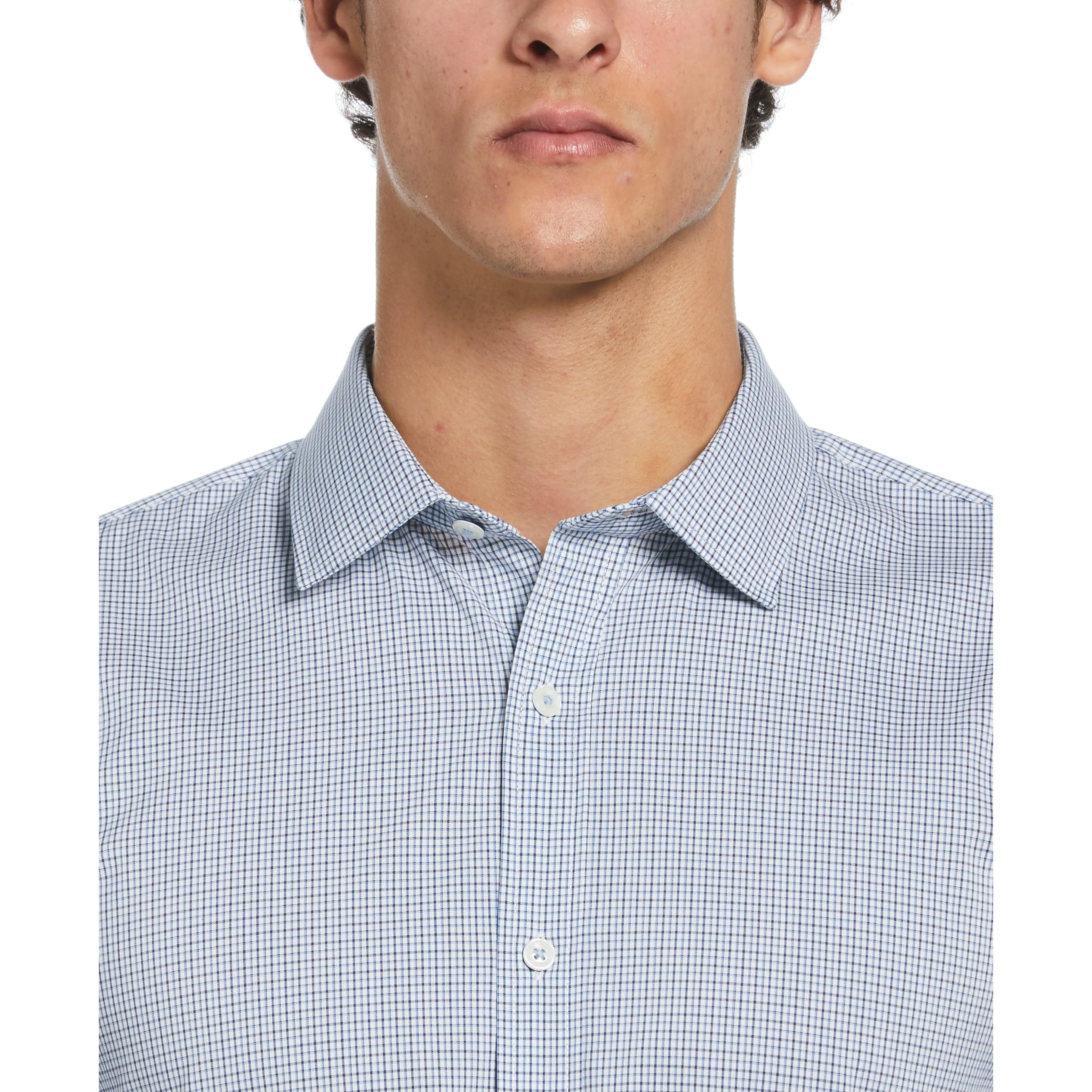 Mini Check Print Dress Shirt