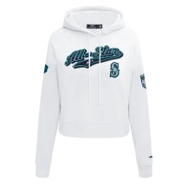 MLB ALL STAR 2023 WOMEN'S CROPPED PO HOODIE (WHITE)