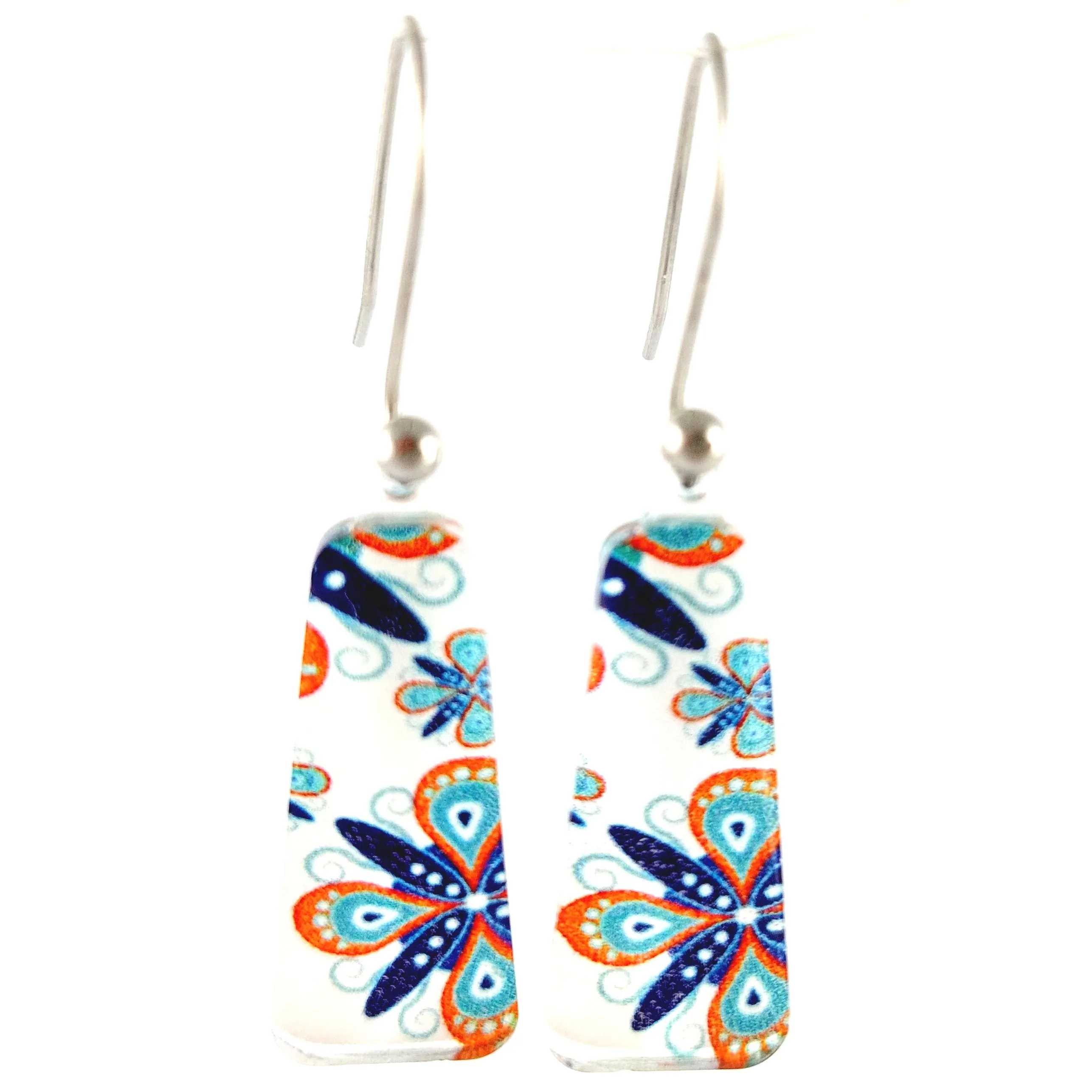 Orange Ornament Pendant & Earring Set