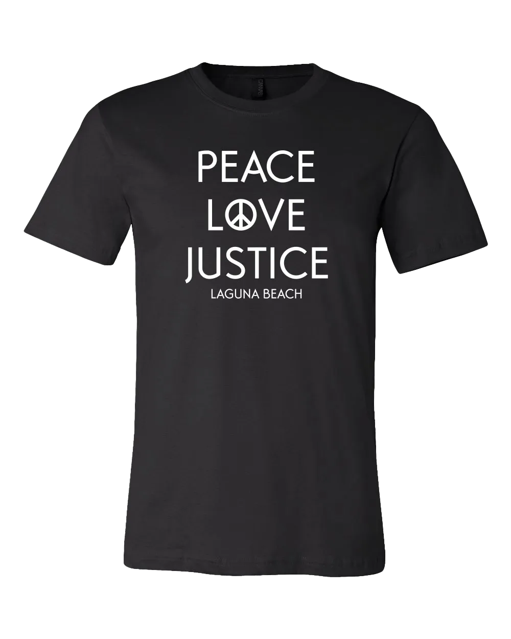 Peace Love Justice Unisex Tee - Black