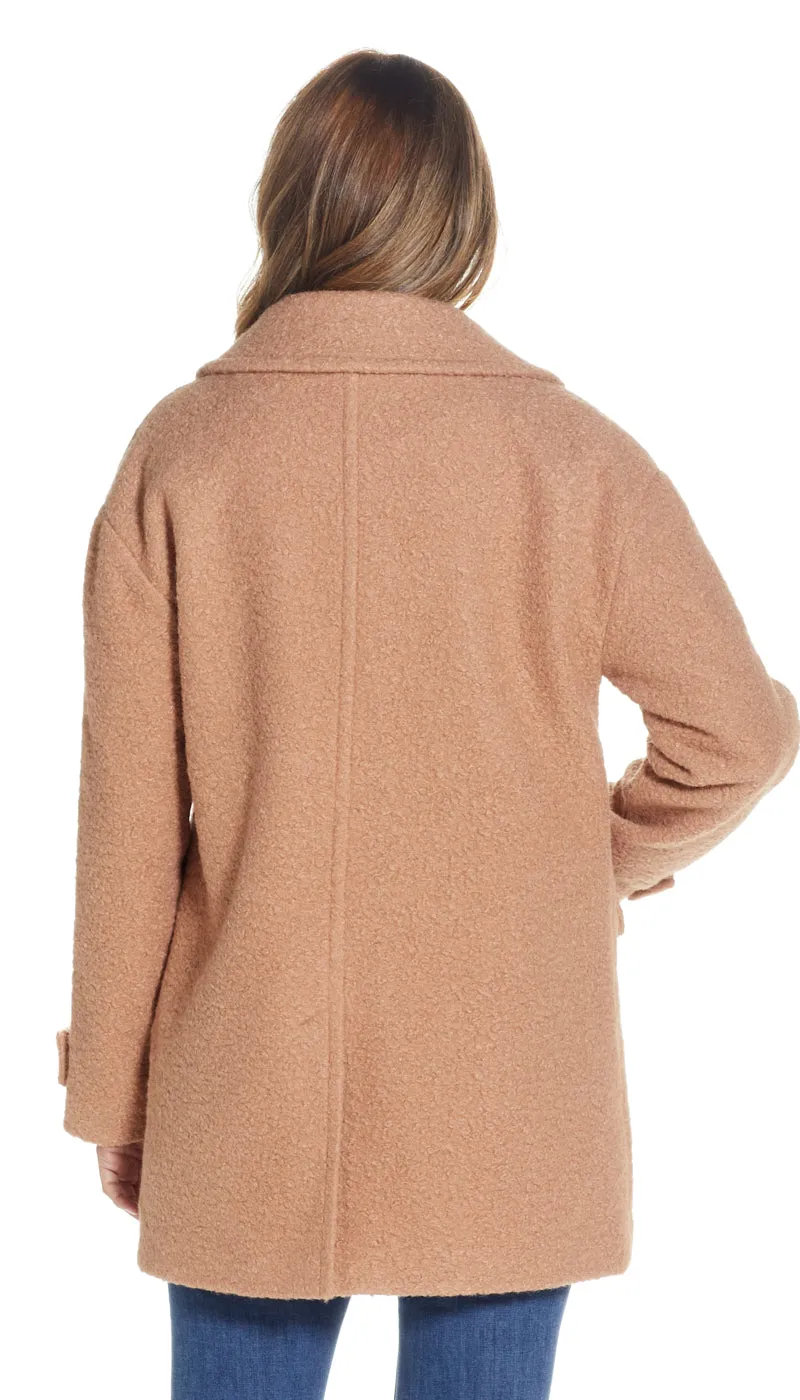 POLY BOUCL PEACOAT