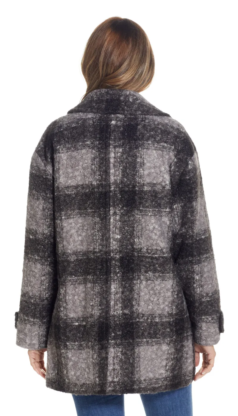 POLY BOUCL PEACOAT