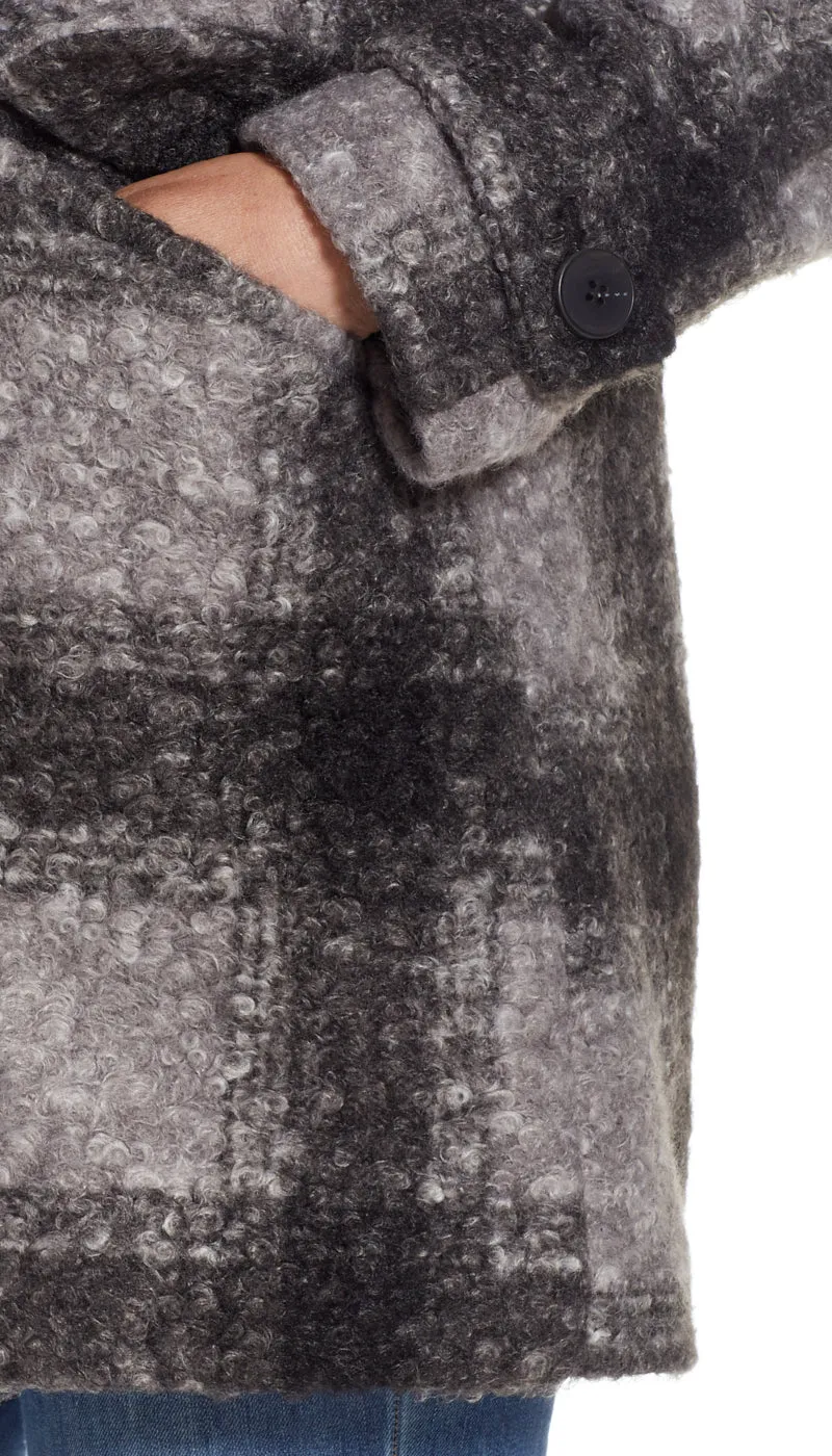 POLY BOUCL PEACOAT