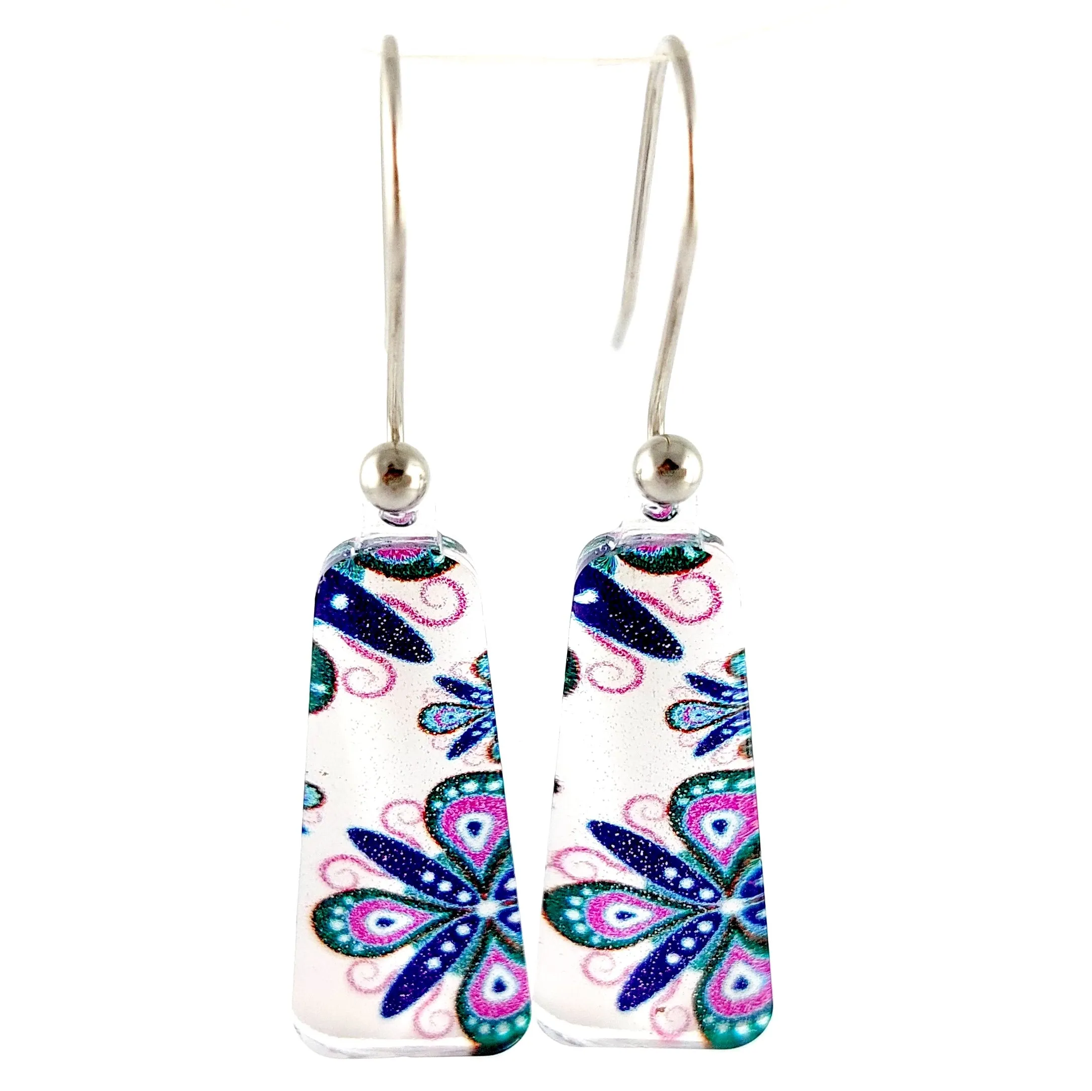 Purple Ornament Pendant & Earring Set