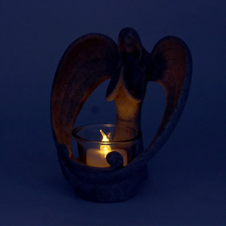 Resin Angel Candlestick Decoration