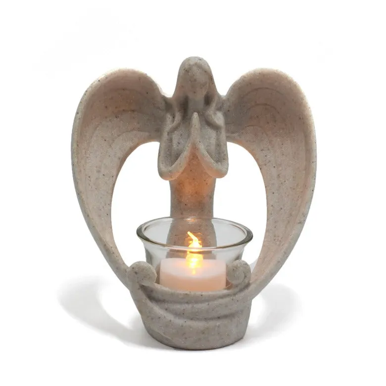 Resin Angel Candlestick Decoration
