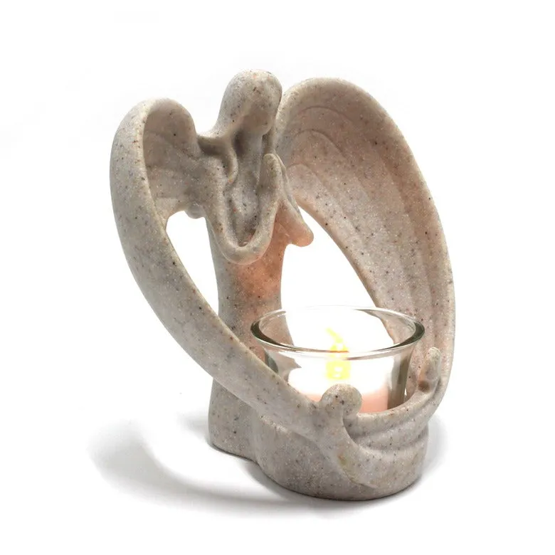 Resin Angel Candlestick Decoration