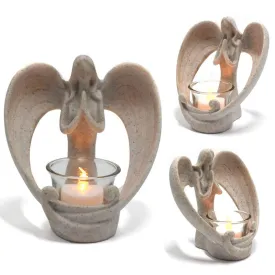 Resin Angel Candlestick Decoration