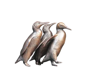 Richard Cooper Penguin Group Bronze Sculpture