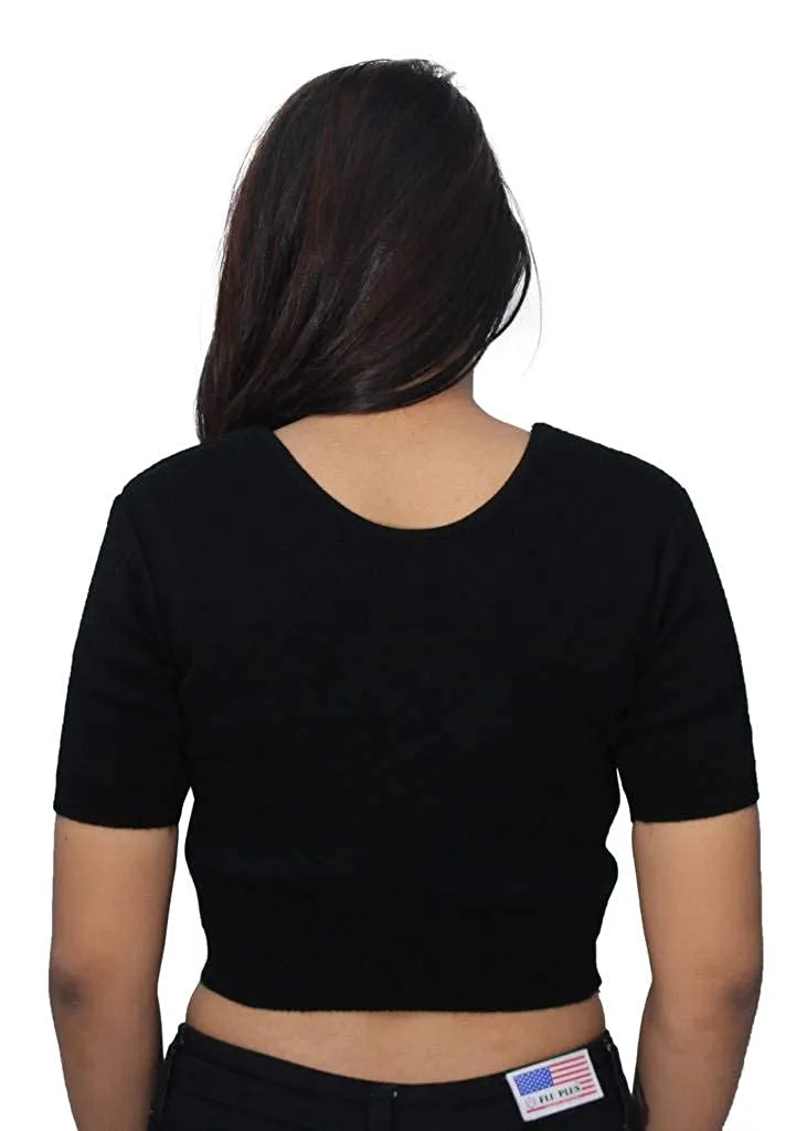 Romano nx Half Sleeve Wool Warm Winter Saree Blouse for Women