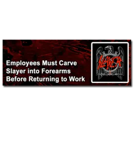 Slayer Employees Sticker