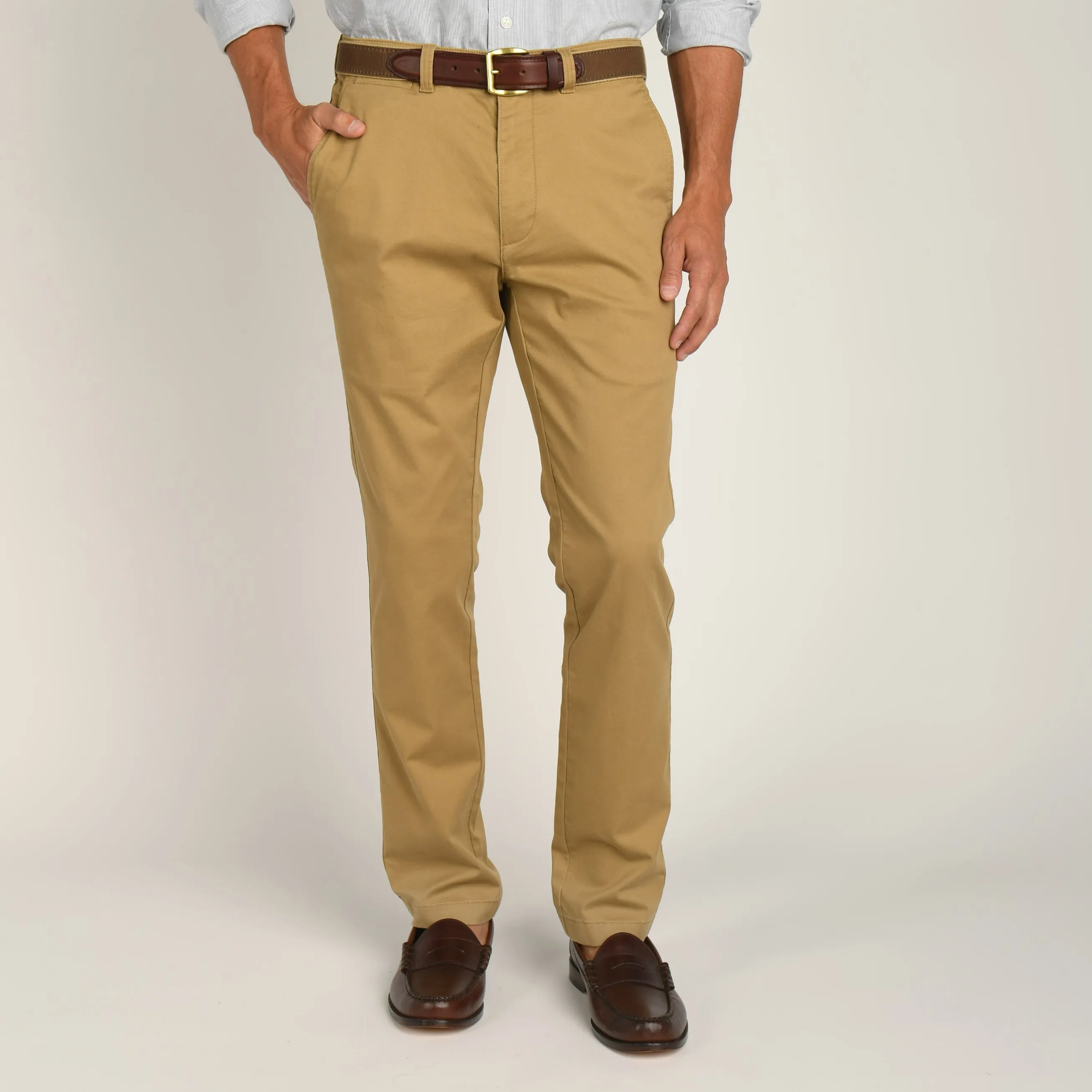 Slim Fit Gold School Chino - Dark Khaki