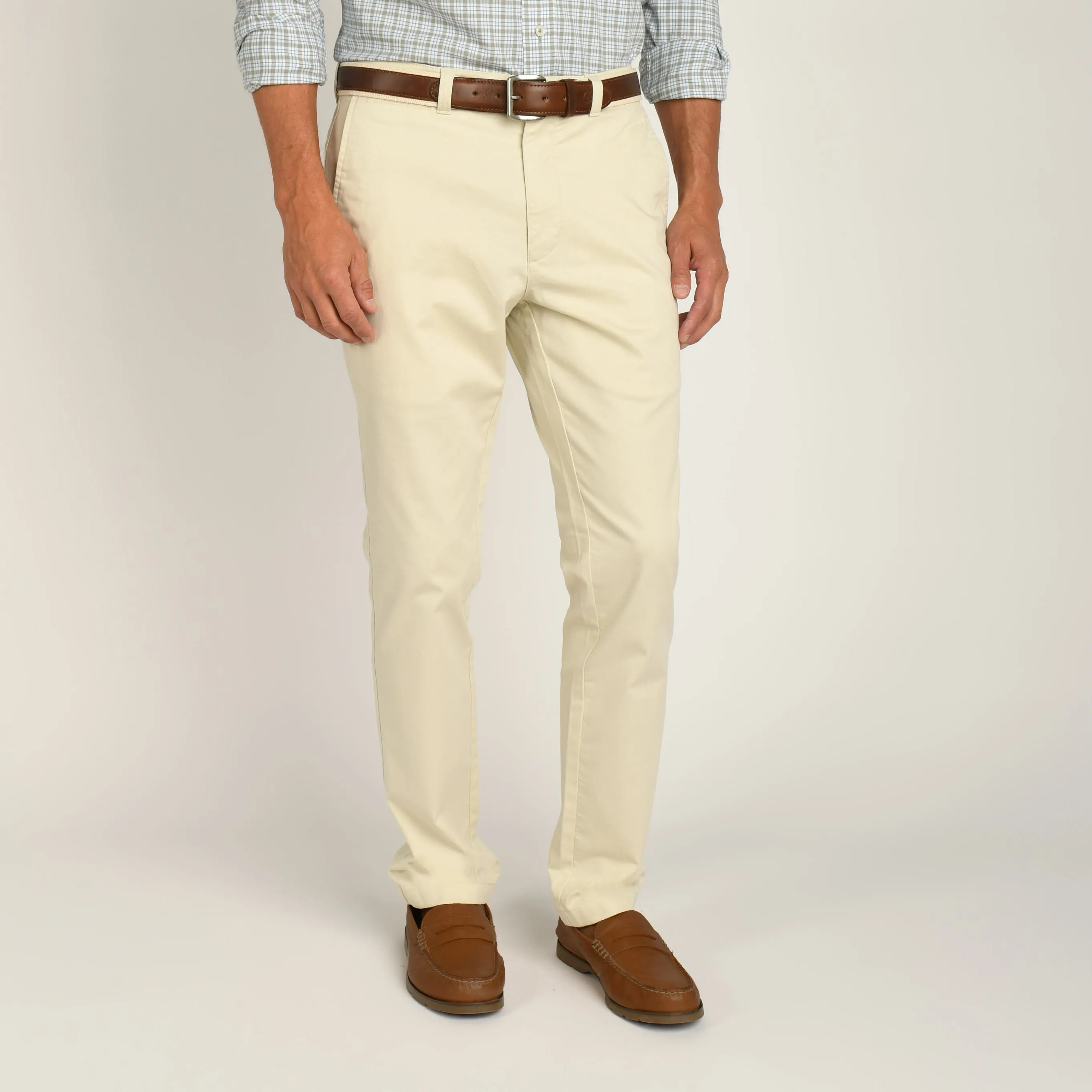 Slim Fit Gold School Chino - Stone