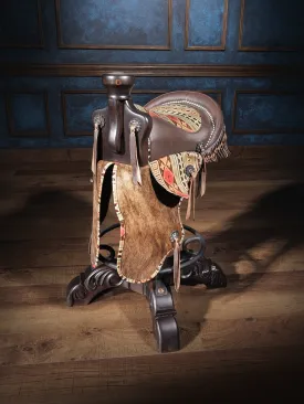 Southern Navajo Stud Saddle Bar Stool