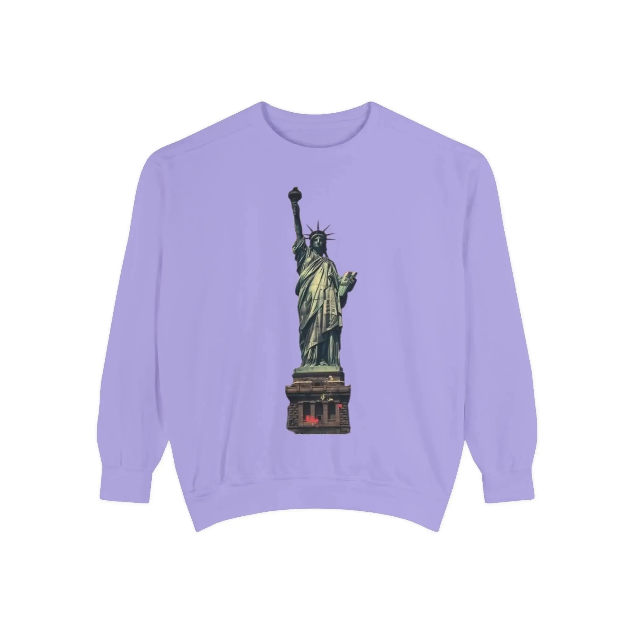 Statue of Liberty Sweatshirt - Unisex Garment-Dyed Collection - Perfect for Independence Day & Everyday Wear