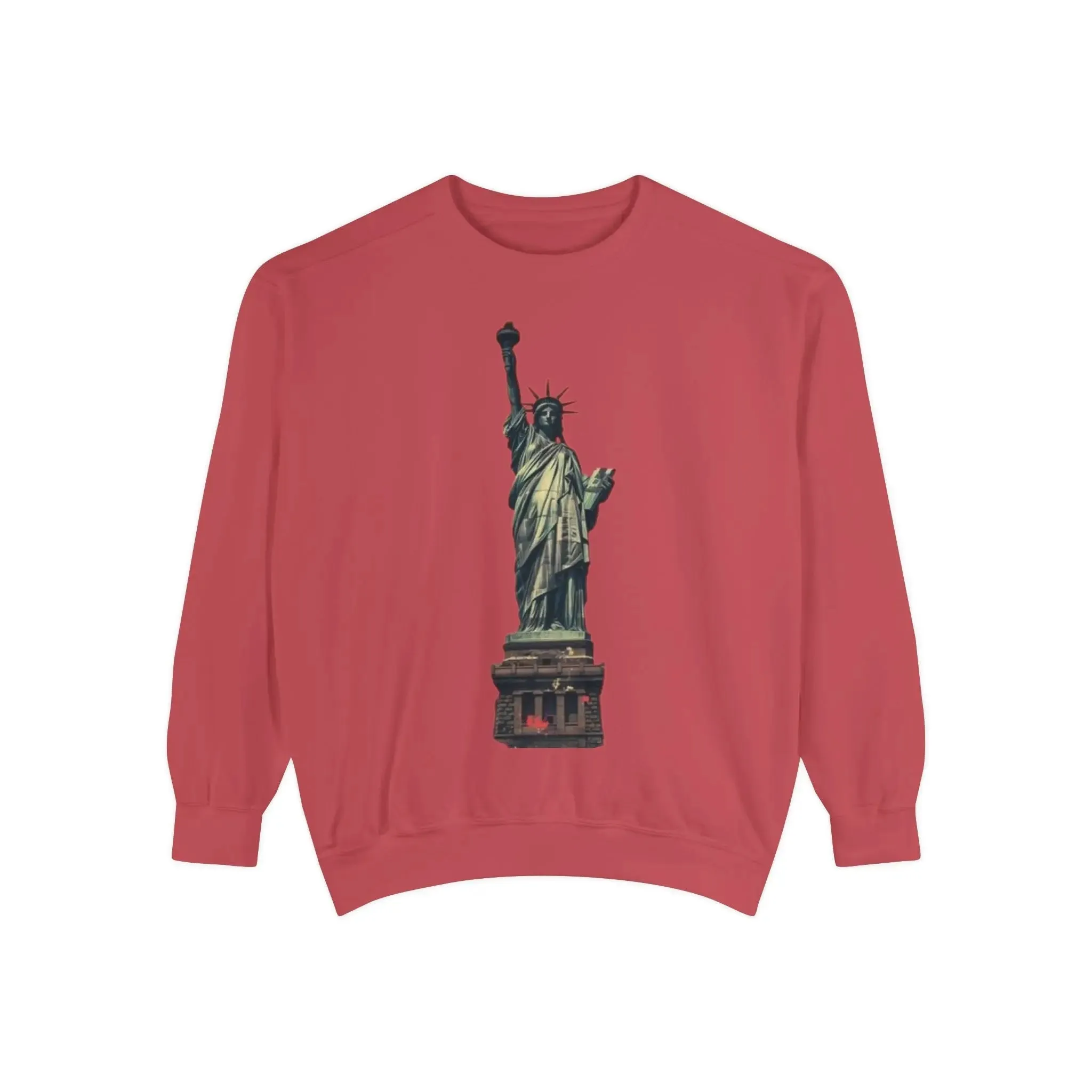 Statue of Liberty Sweatshirt - Unisex Garment-Dyed Collection - Perfect for Independence Day & Everyday Wear