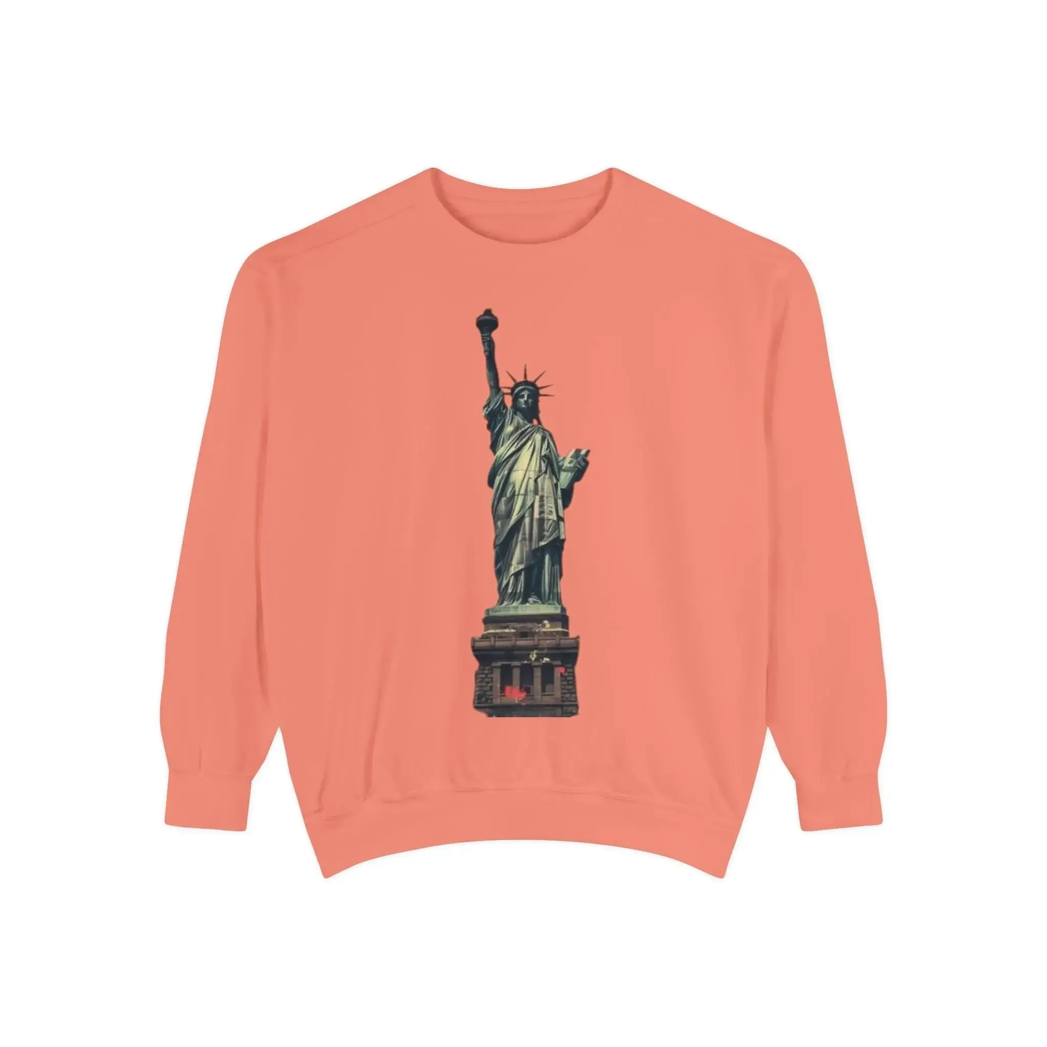 Statue of Liberty Sweatshirt - Unisex Garment-Dyed Collection - Perfect for Independence Day & Everyday Wear