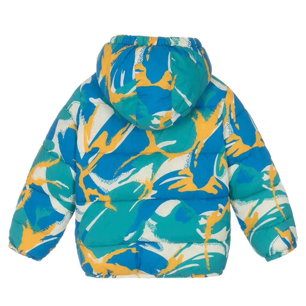 Stella McCartney Child Reversible Puffer Coat Green