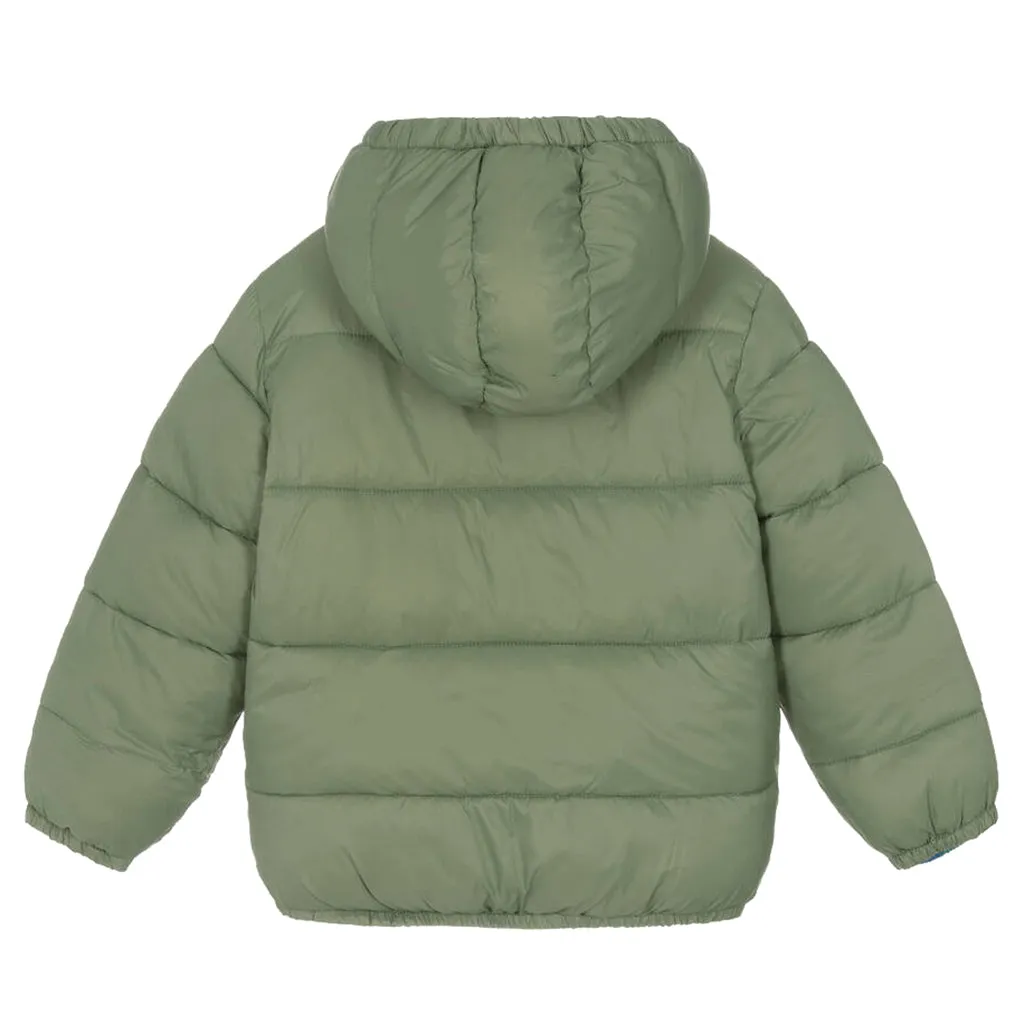 Stella McCartney Child Reversible Puffer Coat Green