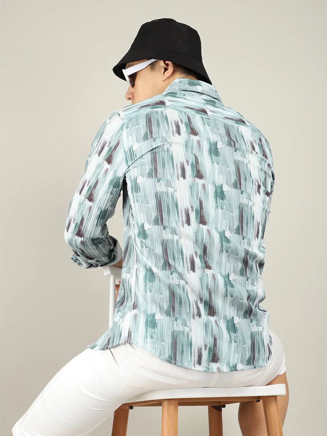 Strippy Lines Green Shirt