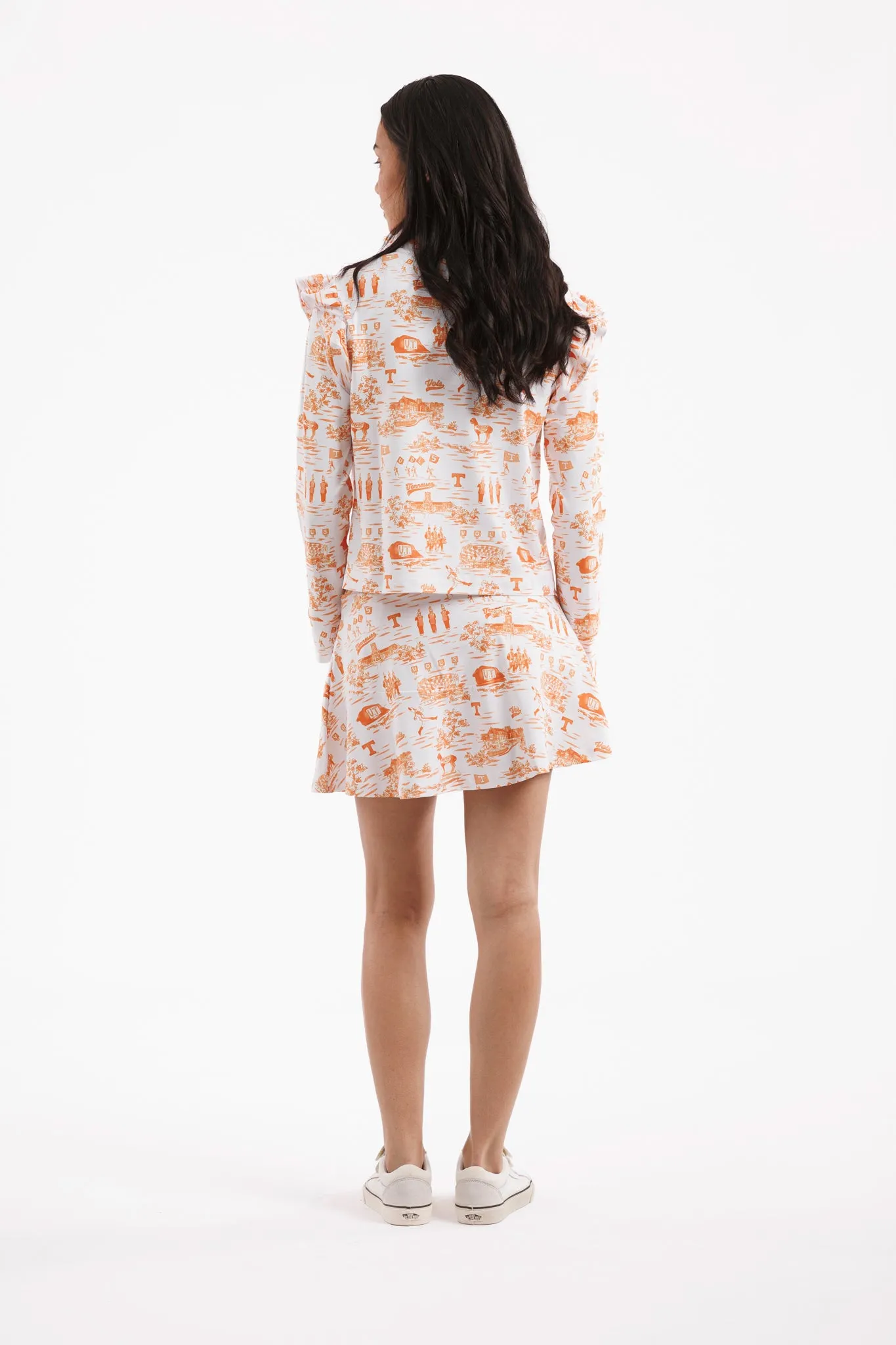 Tailgate Collection Grayson Top - Tennessee Toile