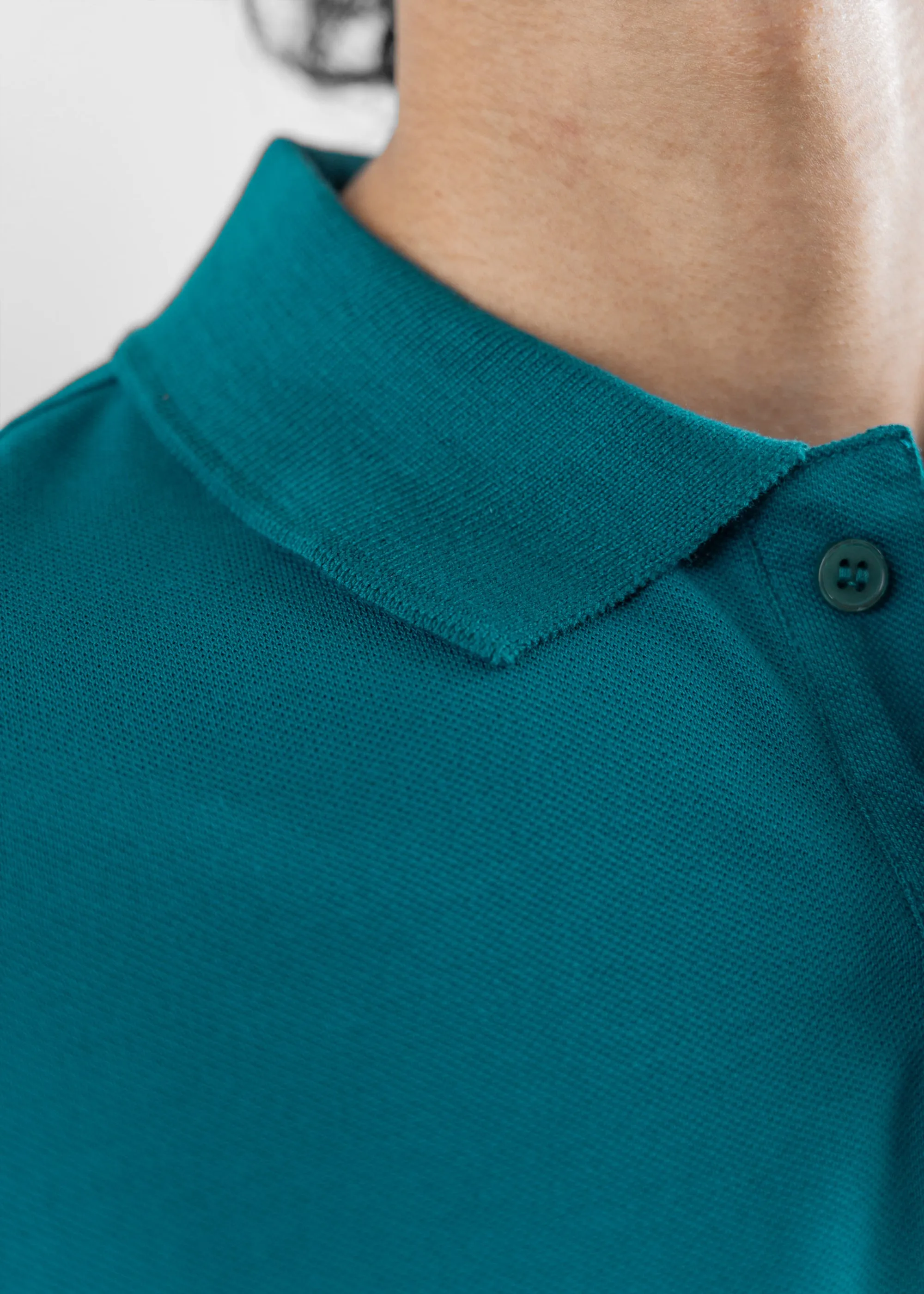 Teal — Cropped Polo