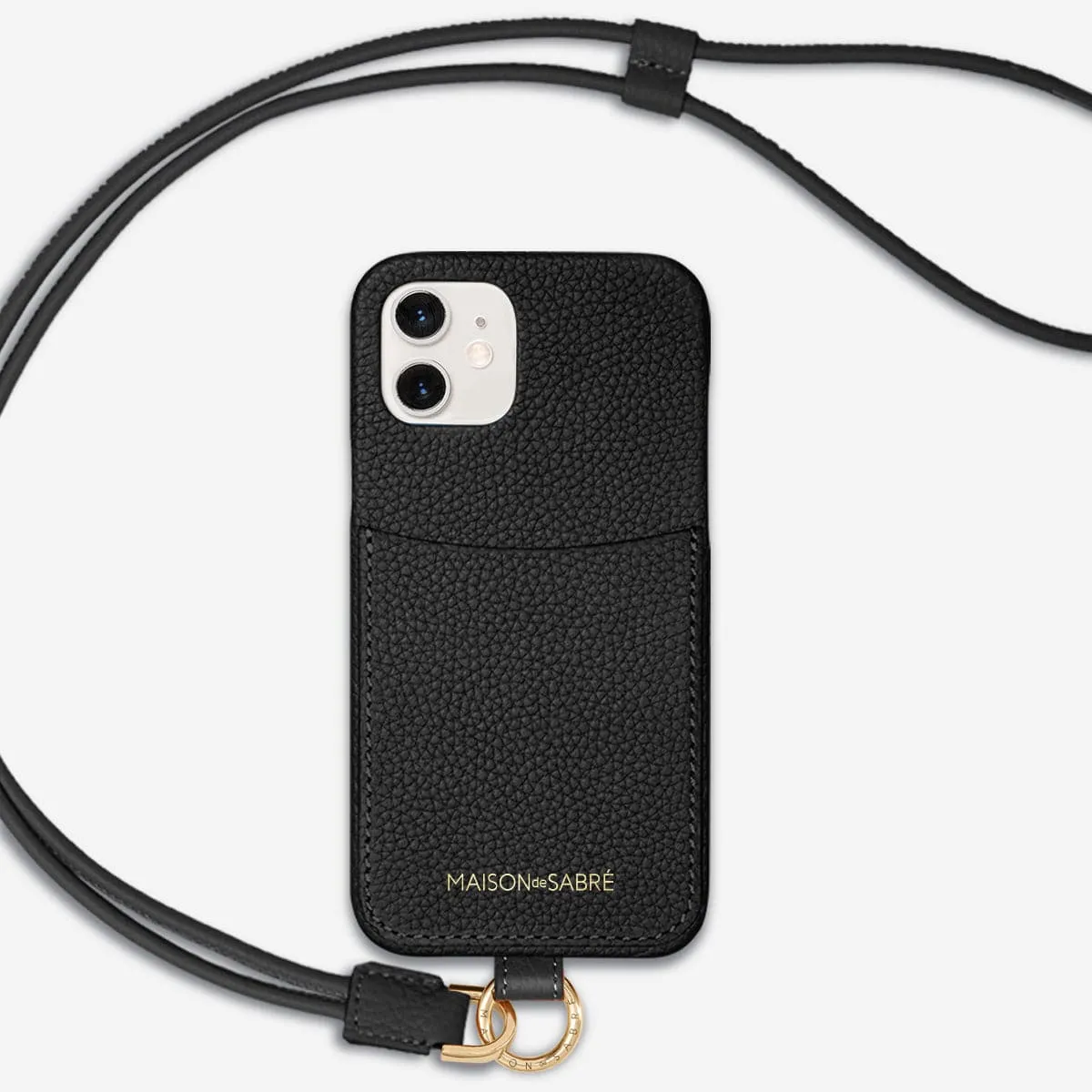 The Sling Phone Case iPhone 12 - Black Caviar