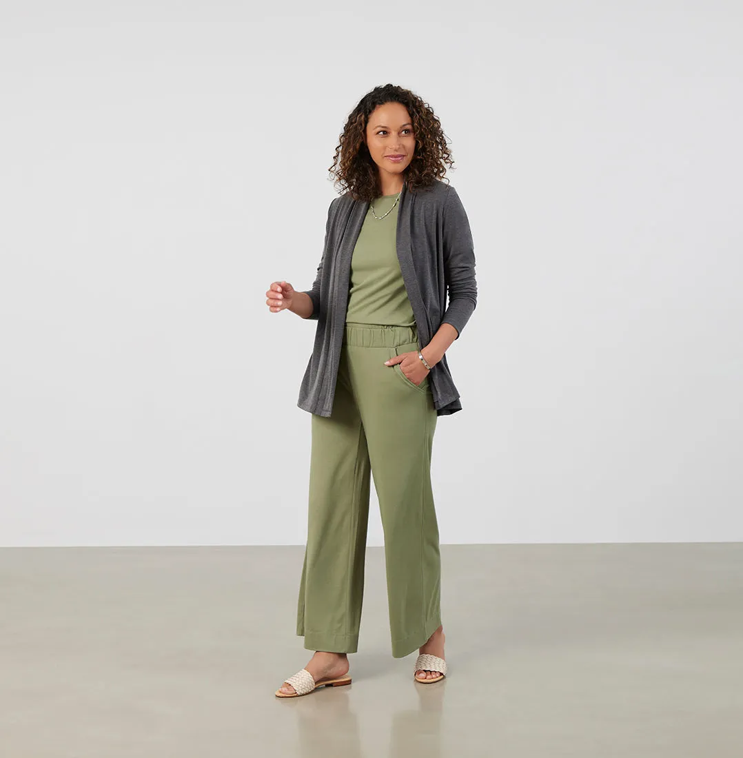 Threshold Crew Neck T-Shirt Petite Fit - Sage Green