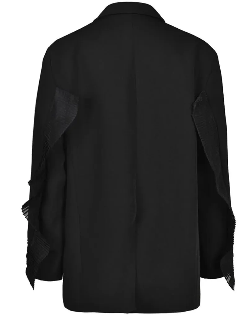 Tulle Trim Blazer