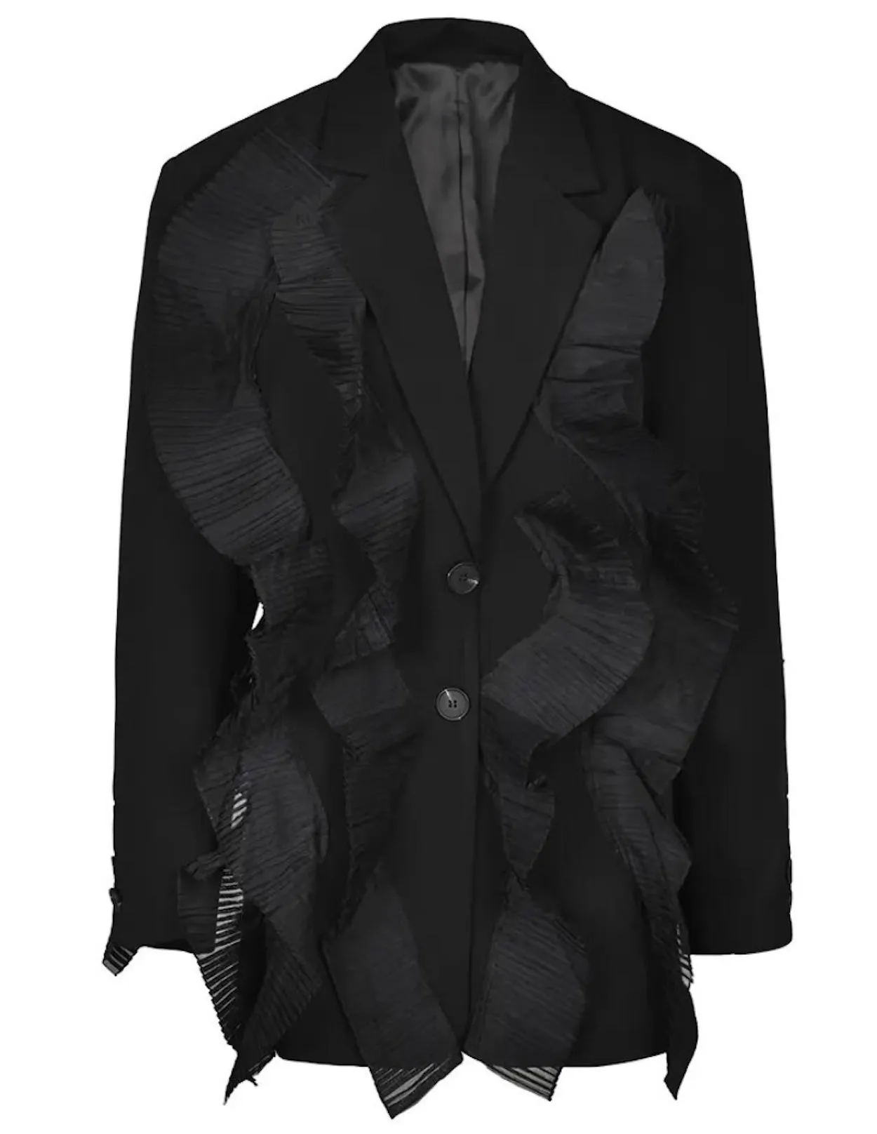 Tulle Trim Blazer