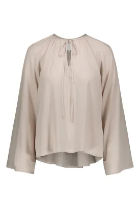 TUNDRA crepe blouse in sand