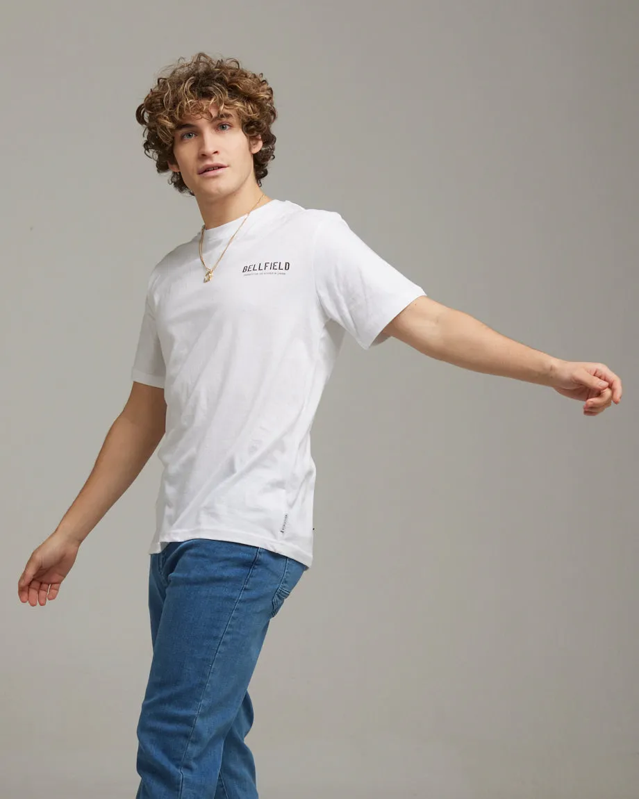 VALE MEN'S CREW NECK T-SHIRT | WHITE