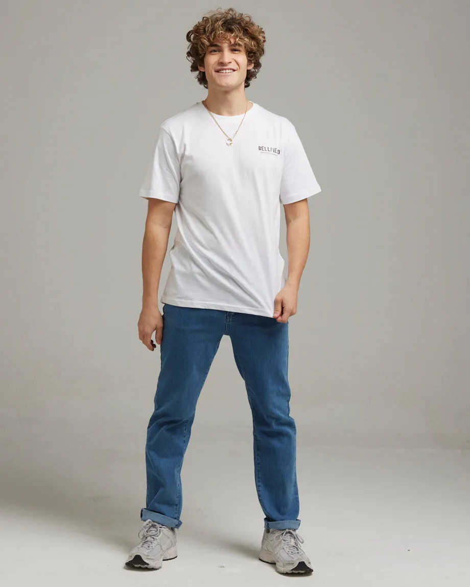 VALE MEN'S CREW NECK T-SHIRT | WHITE