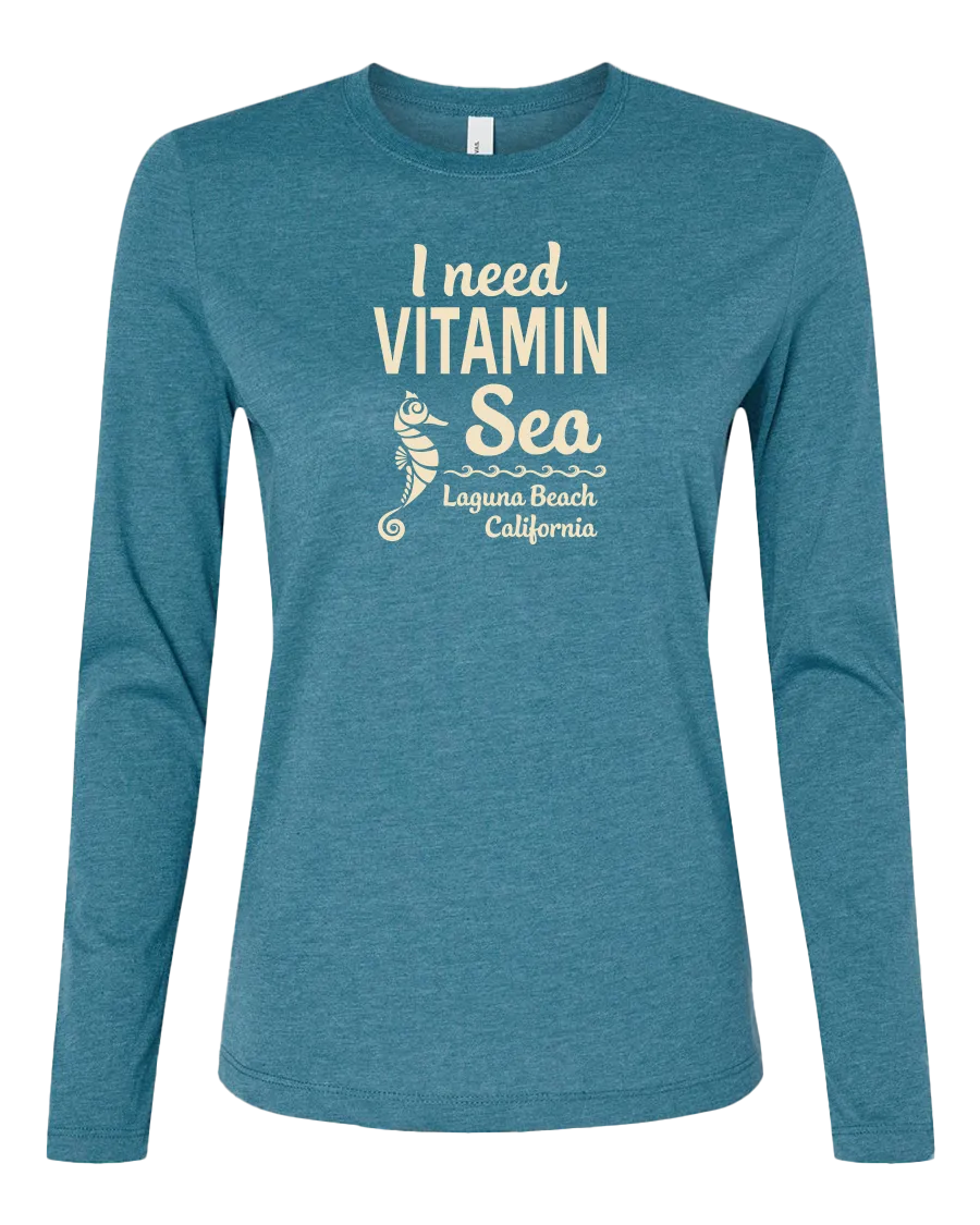 Vitamin Sea Long Sleeve Tee - Heather Slate