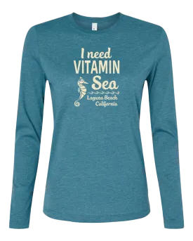 Vitamin Sea Long Sleeve Tee - Heather Slate