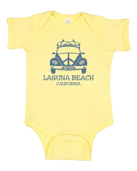 VW Peace Bug Onesie - Butter