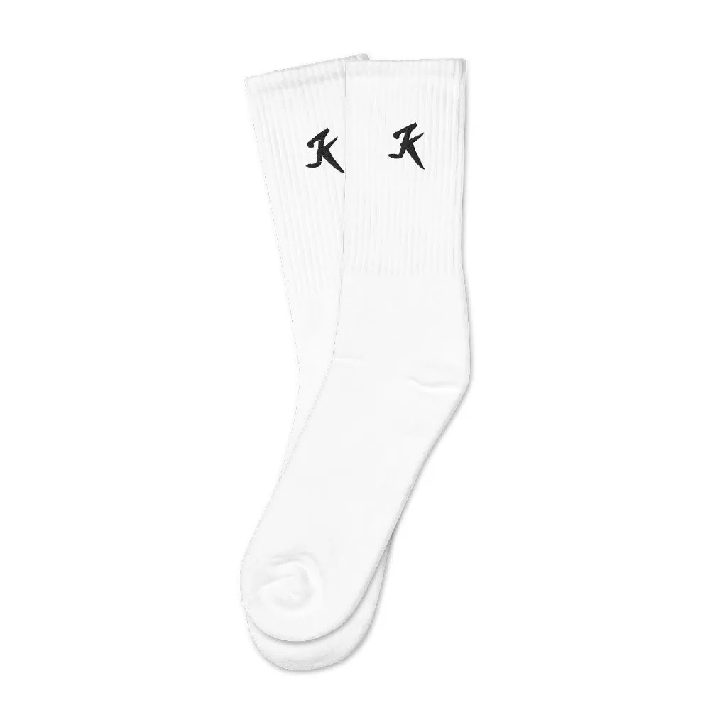 White Classic Crew Socks